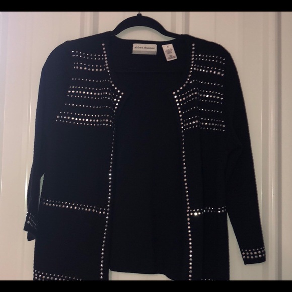 Alfred Dunner Jackets & Blazers - NWOT! Black Alfred Dunner Jacket W/Bling! Alfred Dunner Jackets & Blazers - NWOT! Black Alfred Dunner Jacket W/Bling!